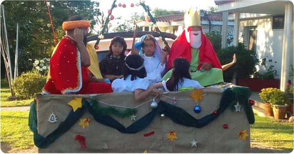 Pesebre móvil en Nueva Helvecia 2022